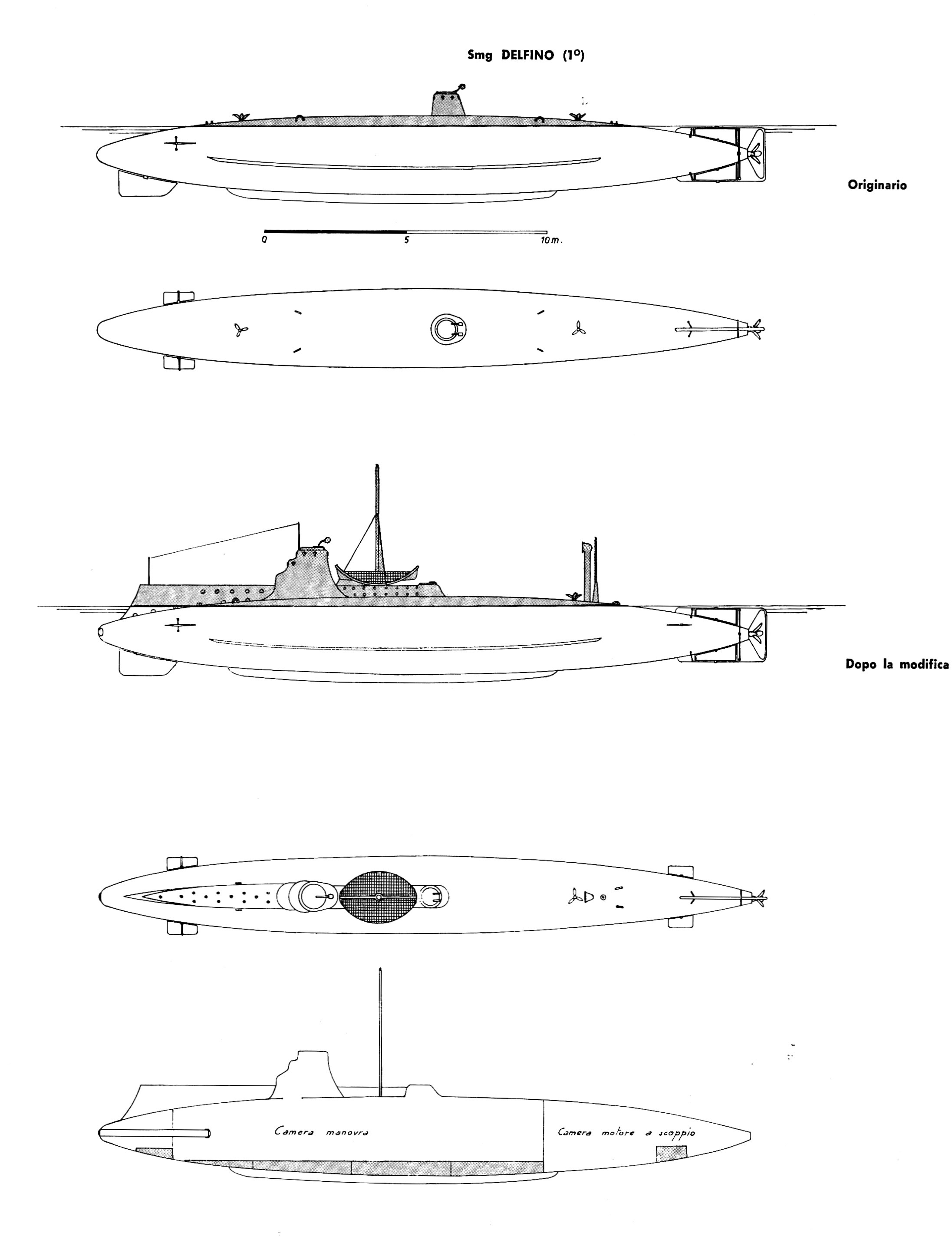 1890-1904-smg-DELFINO-profilo-I.sommergibili.Italiani-1963